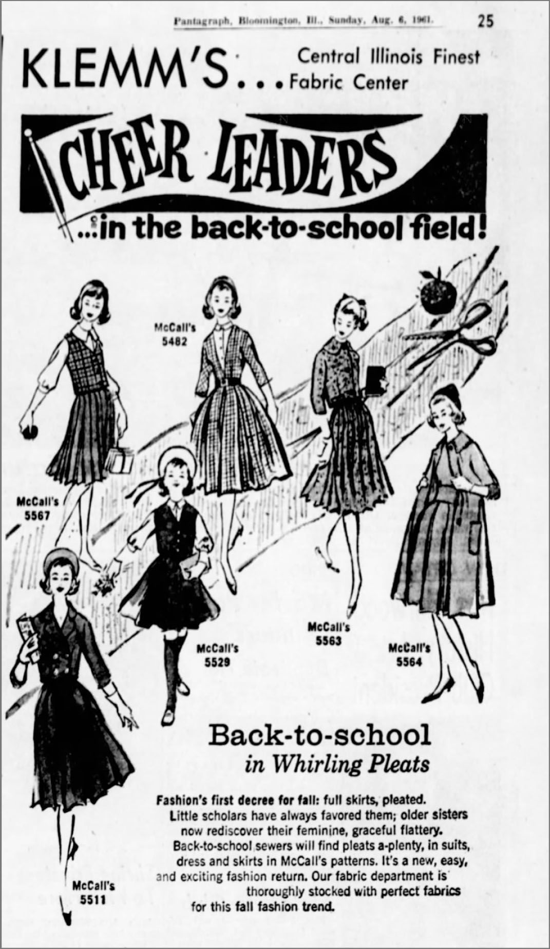 Cheer leaders... in the back to school field!